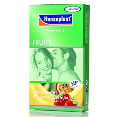 Preservativos Hansaplast Fruits x6